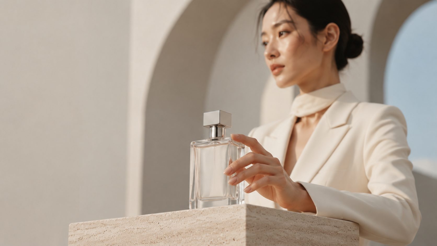 IRO 香色形象照——指尖輕觸香水瓶